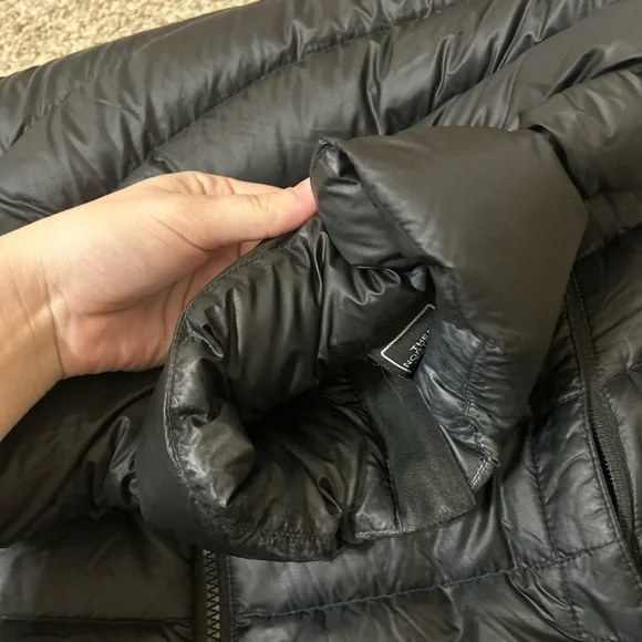 The North Face 700 Women's Black Puffer Trench Coat Jacket Size Small Full Zip S - Picture 8 of 15